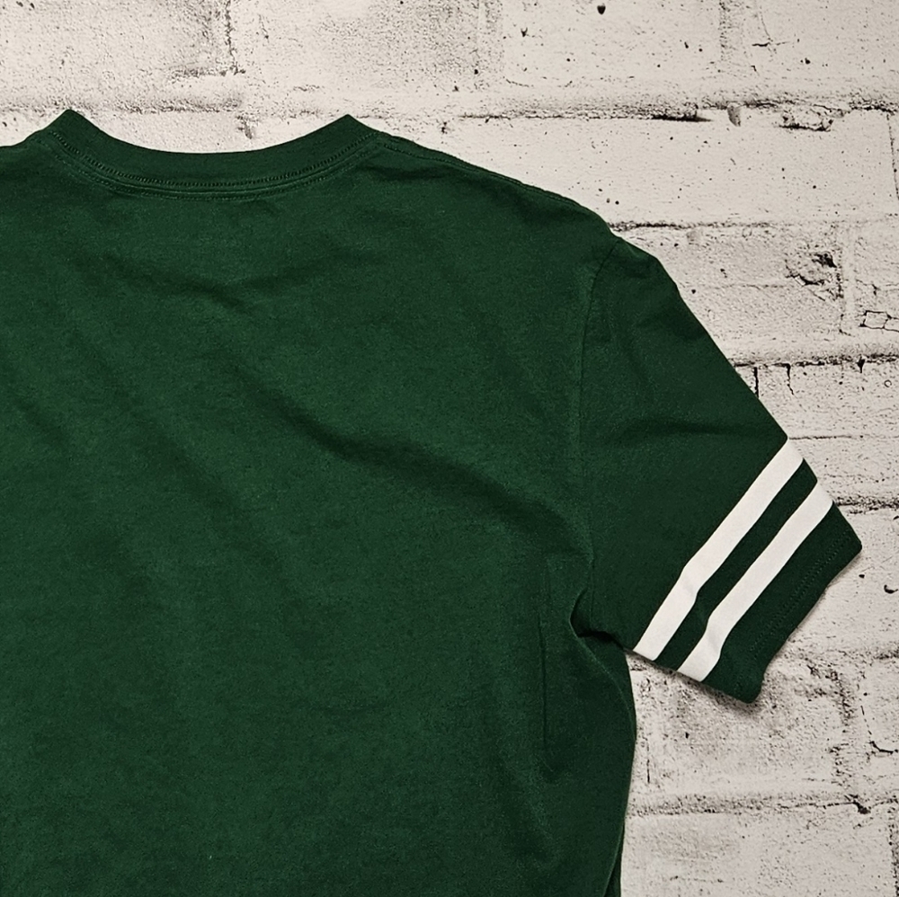 Karl Lagerfeld Paris Logo Tee Green Varsity Stripe XS - Picture 6 of 8